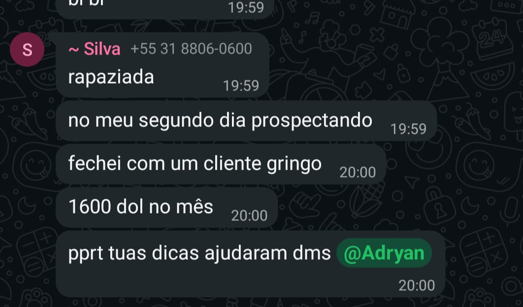 Prova de aluno do The Hype Studio faturando US$1.600 por mês